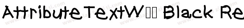 AttributeTextW01 Black Regular字体转换